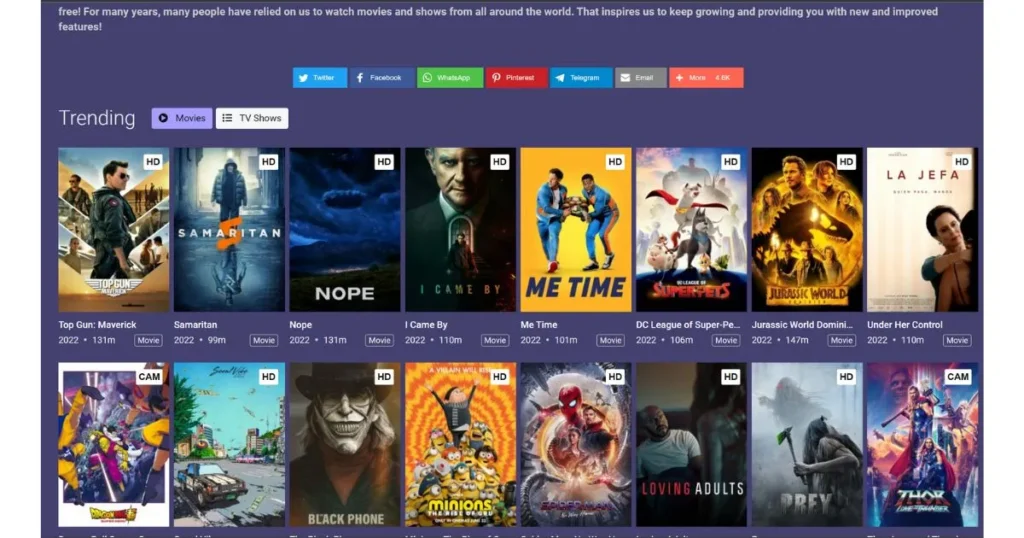 Free Movie and TV Websites for Streaming